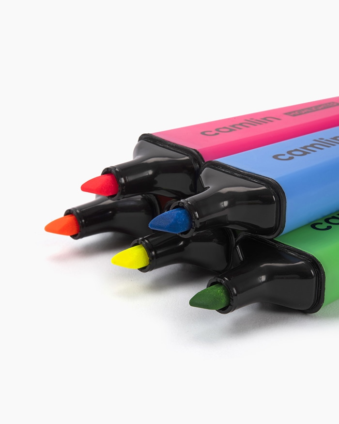 Camlin Highlighters Assorted pouch of 5 shades