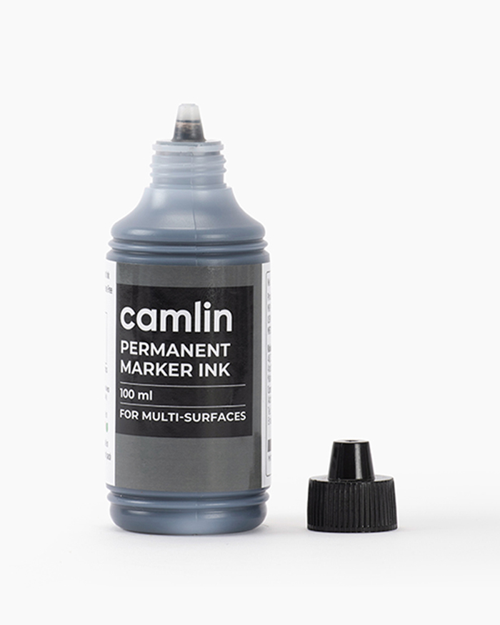 Camlin Permanent Marker Ink Individual bottle of 100 ml in Black shade