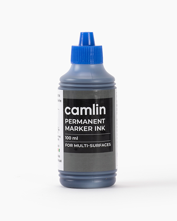 Camlin Permanent Marker Ink Individual bottle of 100 ml in Blue shade