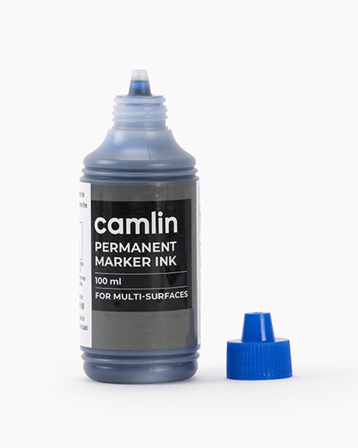 Camlin Permanent Marker Ink Individual bottle of 100 ml in Blue shade