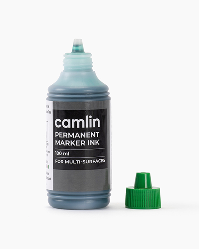 Camlin Permanent Marker Ink Individual bottle of 100 ml in Green shade