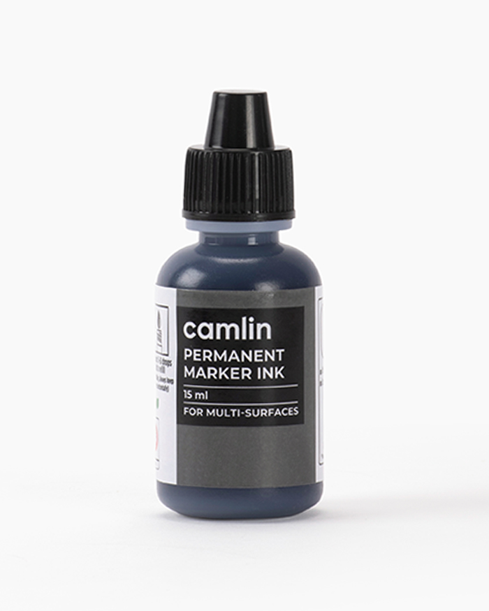 Camlin Permanent Marker Ink Individual bottle of 15 ml in Black shade