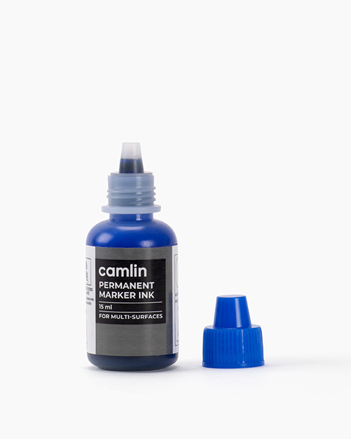 Camlin Permanent Marker Ink Individual bottle of 15 ml in Blue shade