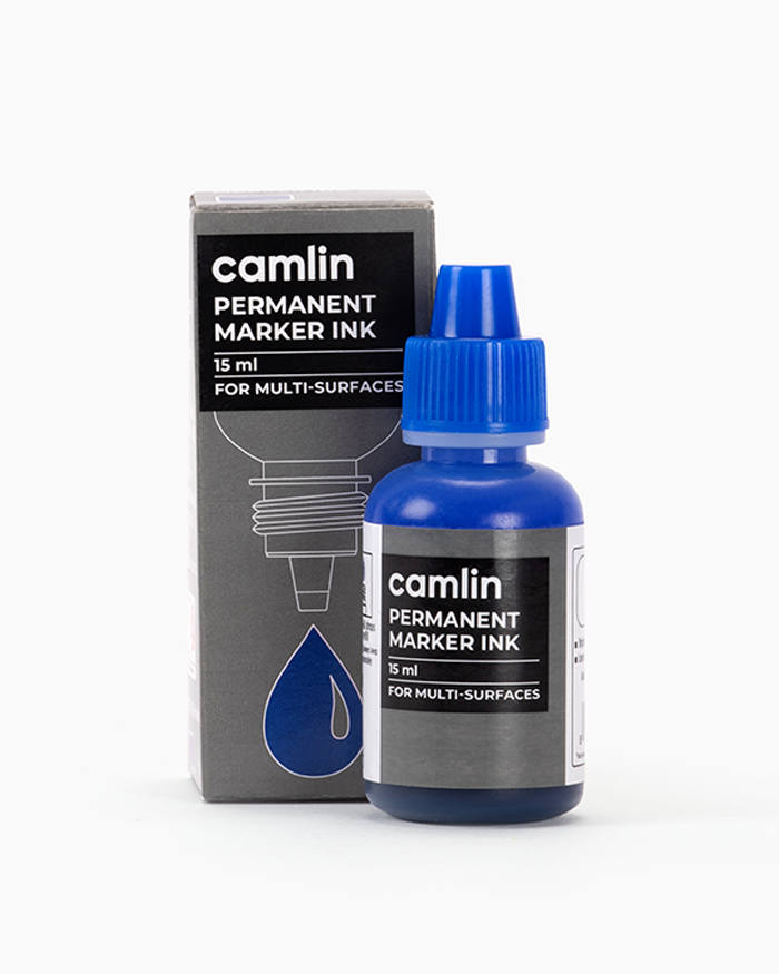 Camlin Permanent Marker Ink Individual bottle of 15 ml in Blue shade