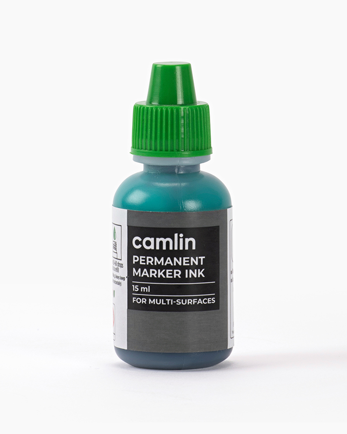 Camlin Permanent Marker Ink Individual bottle of 15 ml in Green shade
