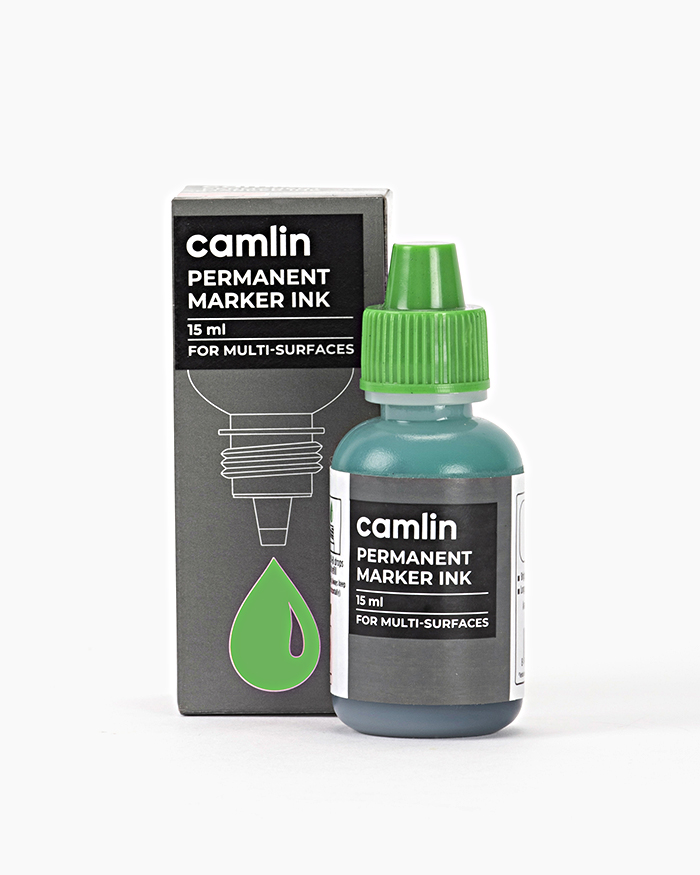 Camlin Permanent Marker Ink Individual bottle of 15 ml in Green shade