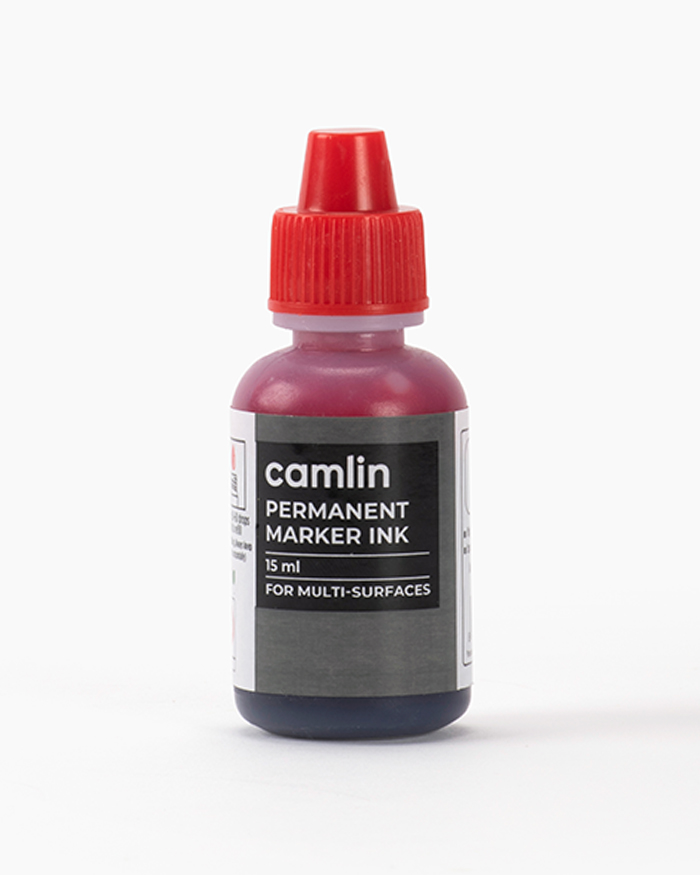 Camlin Permanent Marker Ink Individual bottle of 15 ml in Red shade