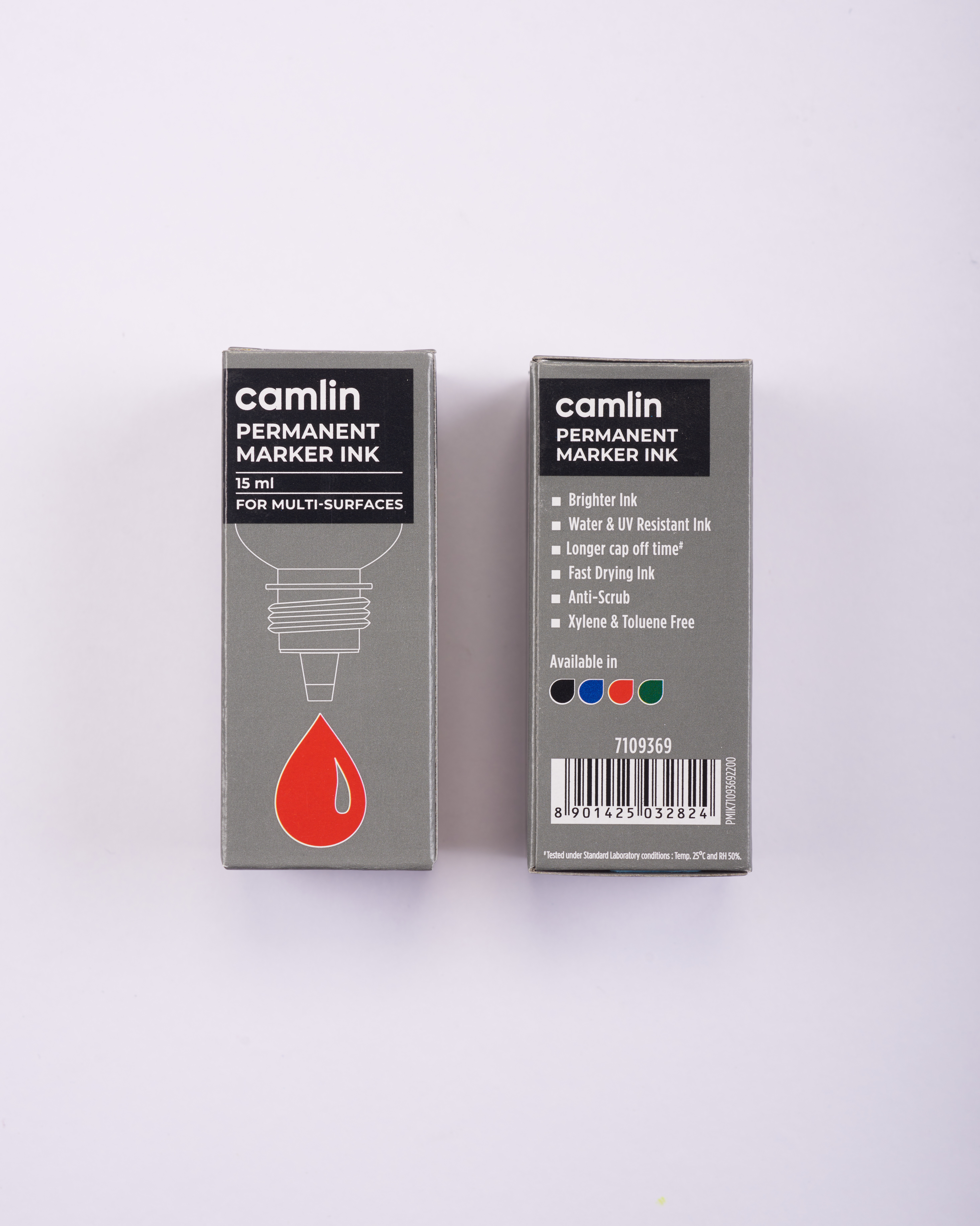 Camlin Permanent Marker Ink Individual bottle of 15 ml in Red shade
