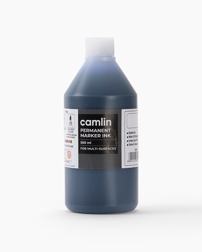Camlin Permanent Marker Ink Individual bottle of 500 ml in Blue shade