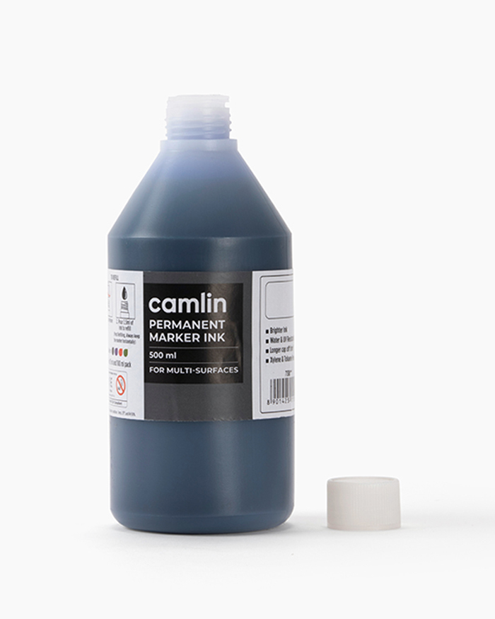 Camlin Permanent Marker Ink Individual bottle of 500 ml in Blue shade