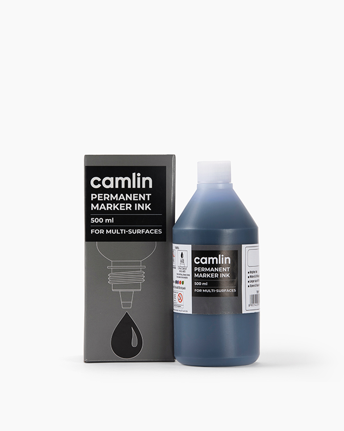Camlin Permanent Marker Ink Individual bottle of 500 ml in Blue shade