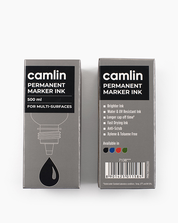 Camlin Permanent Marker Ink Individual bottle of 500 ml in Green shade