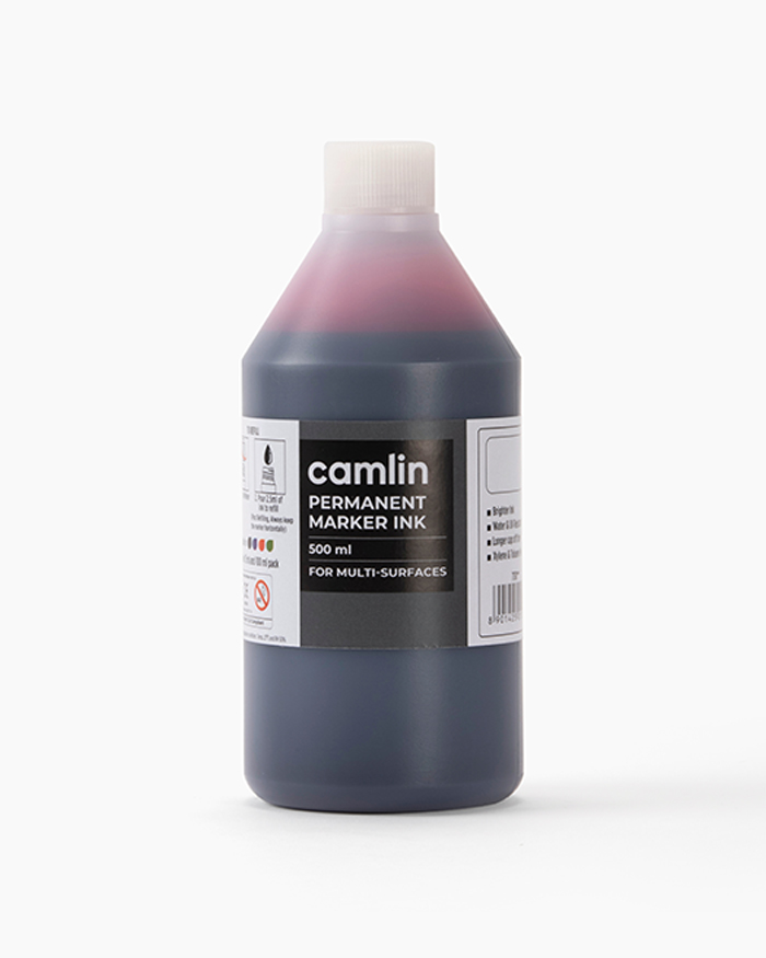 Camlin Permanent Marker Ink Individual bottle of 500 ml in Red shade