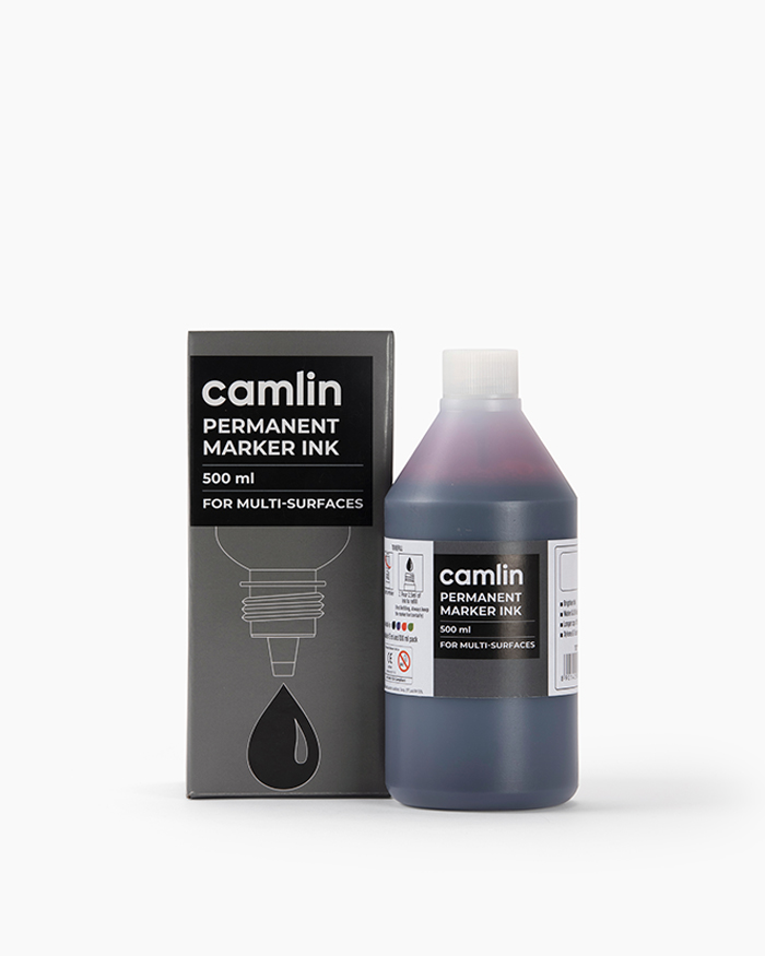 Camlin Permanent Marker Ink Individual bottle of 500 ml in Red shade