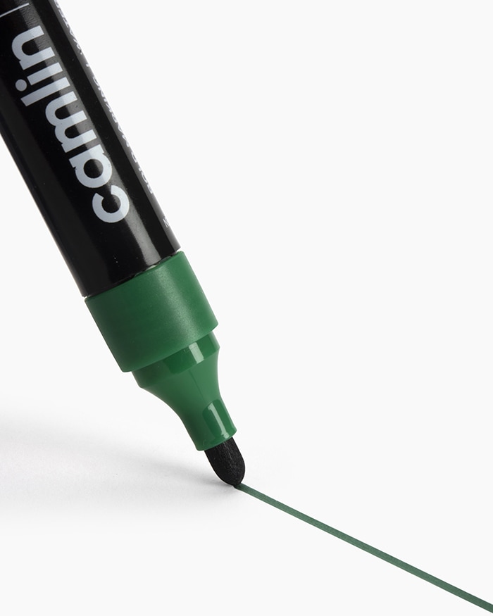 Green permanent outlet marker