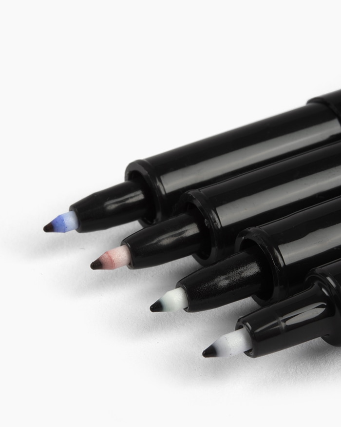 Camlin Fine Tip <br>Permanent Markers Assorted pouch of 4 shades
