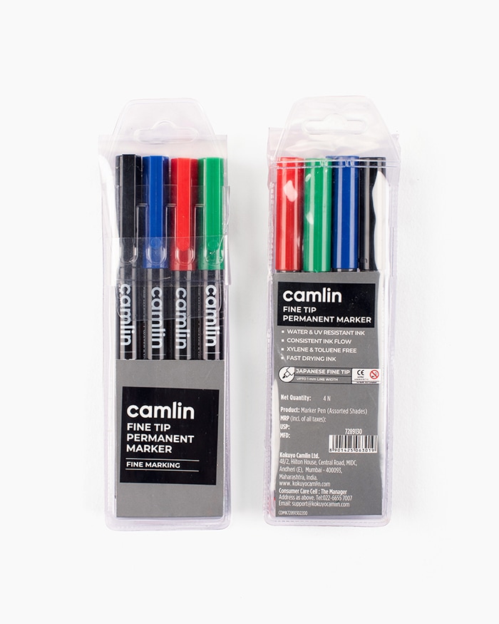 Buy Camlin Whiteboard Markers Assorted pouch of 4 shades