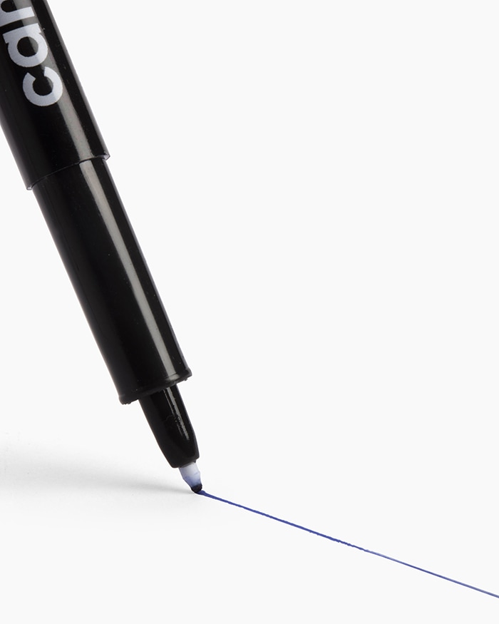 Camlin Fine Tip Permanent Markers Carton of 10 markers in Blue shade