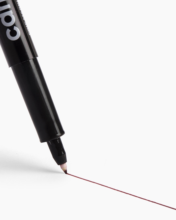 Camlin Fine Tip Permanent Markers Carton of 10 markers in Red shade