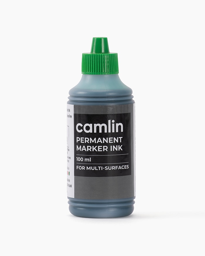 Camlin Permanent Marker Ink Individual bottle of 100 ml in Green shade
