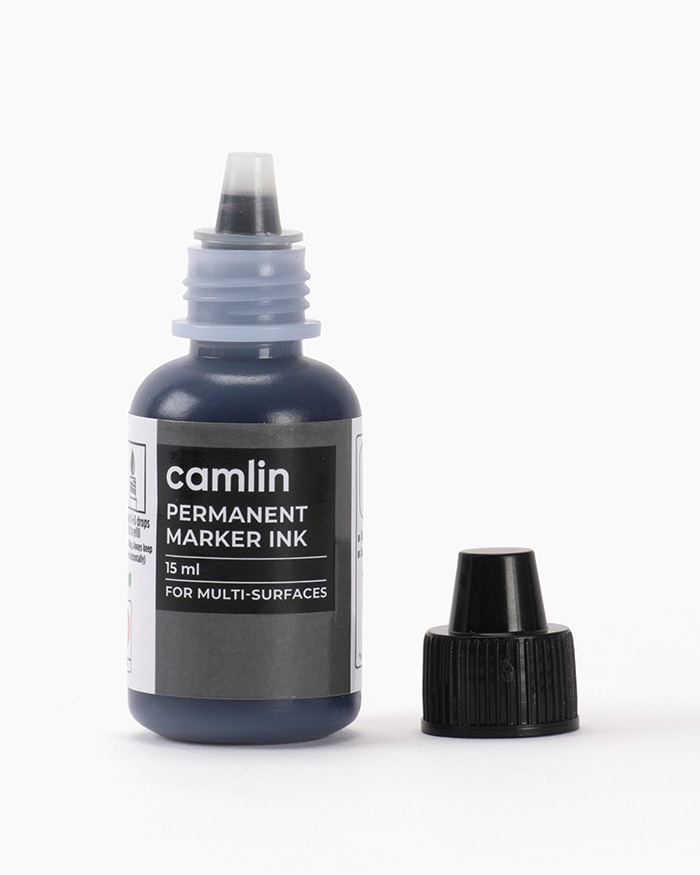 Camlin Permanent Marker Ink Individual bottle of 15 ml in Black shade