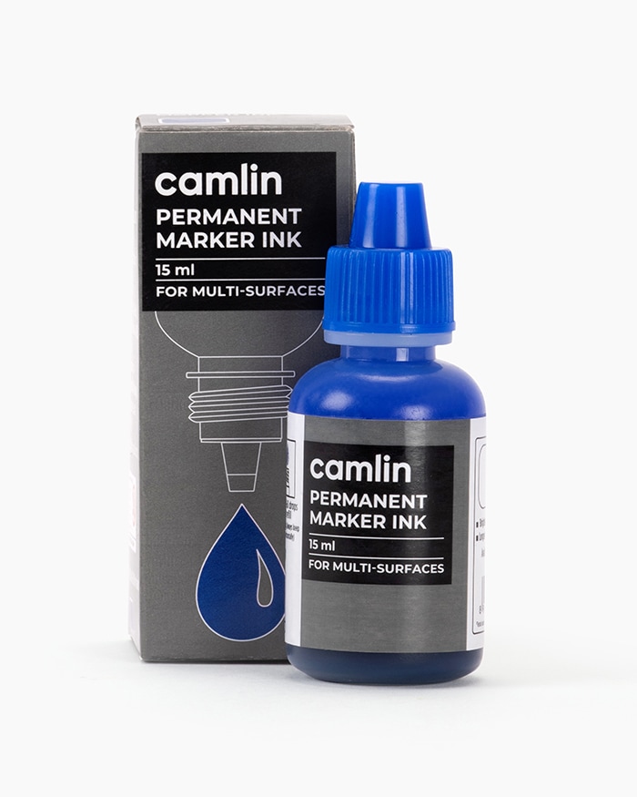 Camlin Permanent Marker Ink Individual bottle of 15 ml in Blue shade