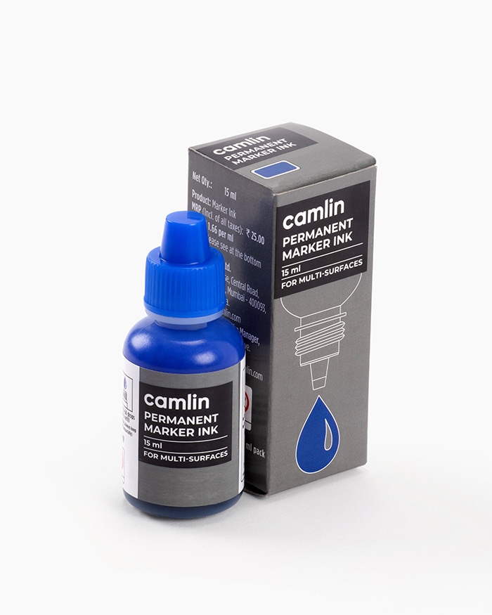 Camlin Permanent Marker Ink Individual bottle of 15 ml in Blue shade