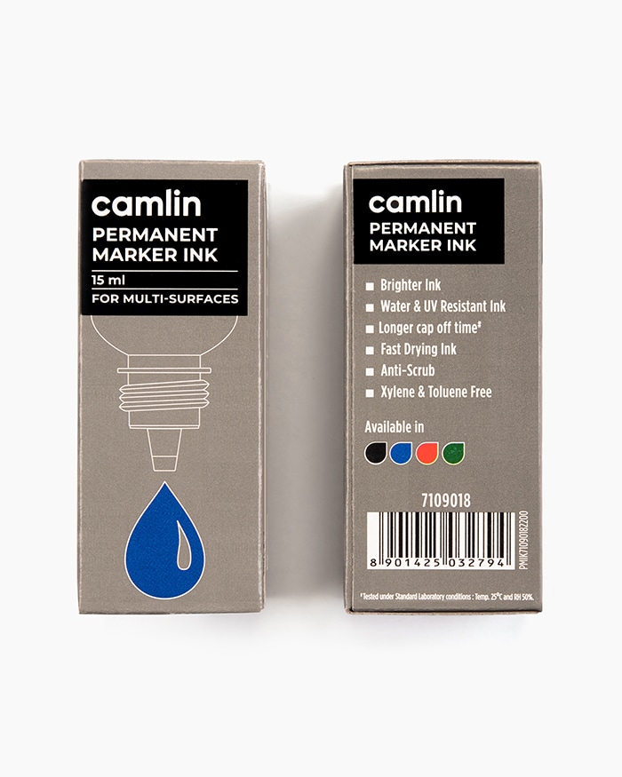 Camlin Permanent Marker Ink Individual bottle of 15 ml in Blue shade