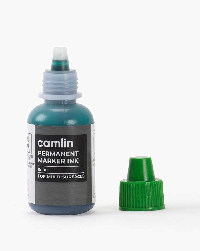 Camlin Permanent Marker Ink Individual bottle of 15 ml in Green shade