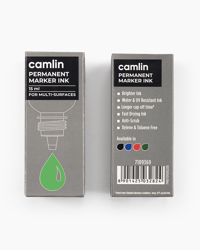 Camlin Permanent Marker Ink Individual bottle of 15 ml in Green shade