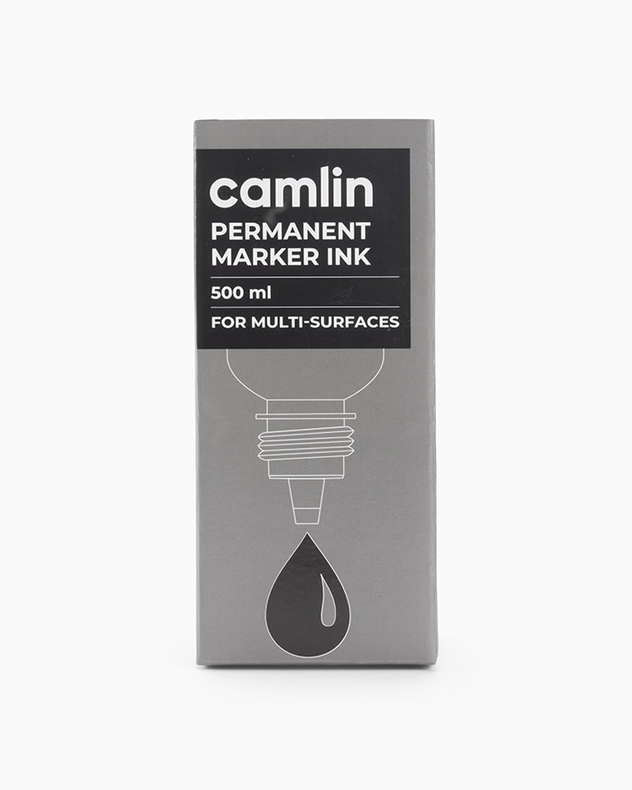 Camlin Permanent Marker Ink Individual bottle of 500 ml in Black shade