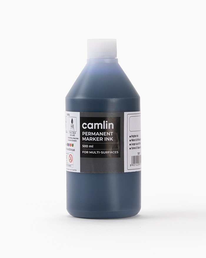 Camlin Permanent Marker Ink Individual bottle of 500 ml in Blue shade
