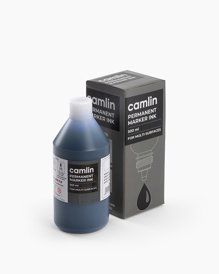 Camlin Permanent Marker Ink Individual bottle of 500 ml in Blue shade