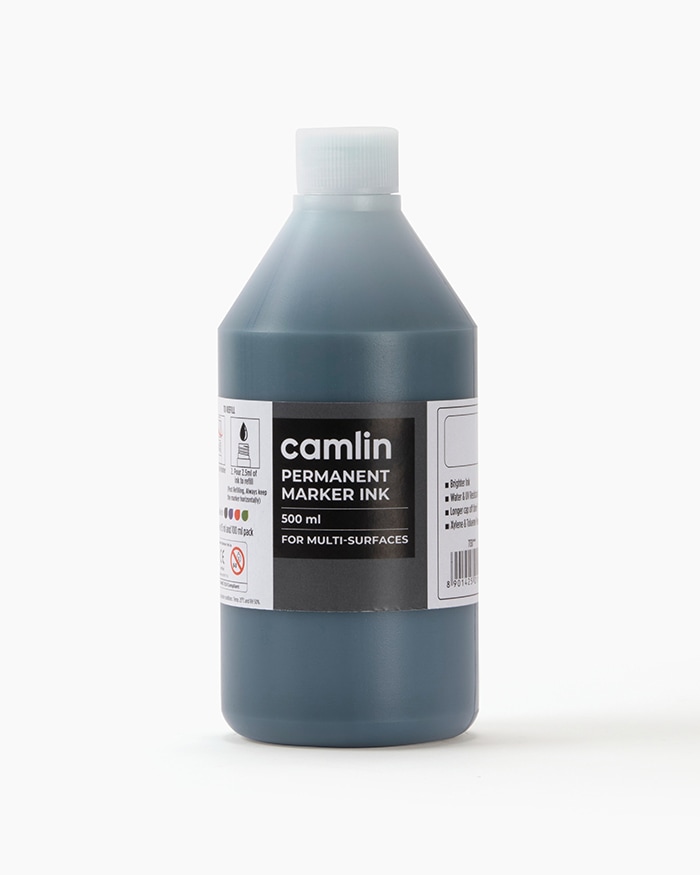 Camlin Permanent Marker Ink Individual bottle of 500 ml in Green shade