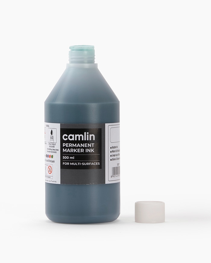 Camlin Permanent Marker Ink Individual bottle of 500 ml in Green shade