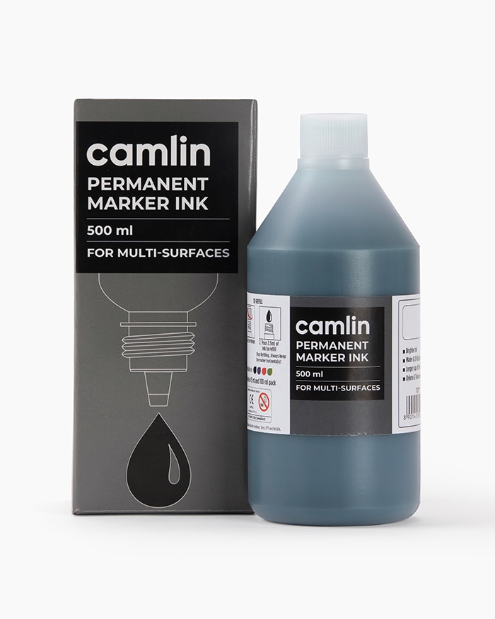 Camlin Permanent Marker Ink Individual bottle of 500 ml in Green shade