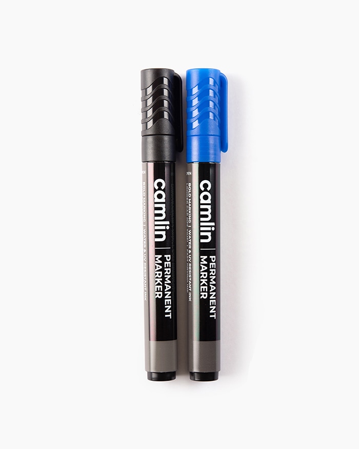 Camlin Permanent Markers Assorted blister pack of 2 shades