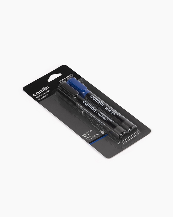 Camlin Permanent Markers Assorted blister pack of 2 shades