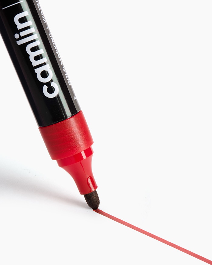 Camlin Permanent Markers Carton of 10 markers in Red shade