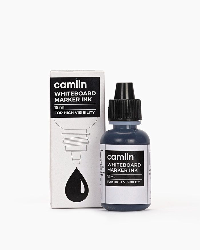Camlin Whiteboard Marker Ink Individual bottle of 15 ml in Black shade