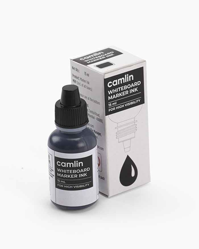 Camlin Whiteboard Marker Ink Individual bottle of 15 ml in Black shade