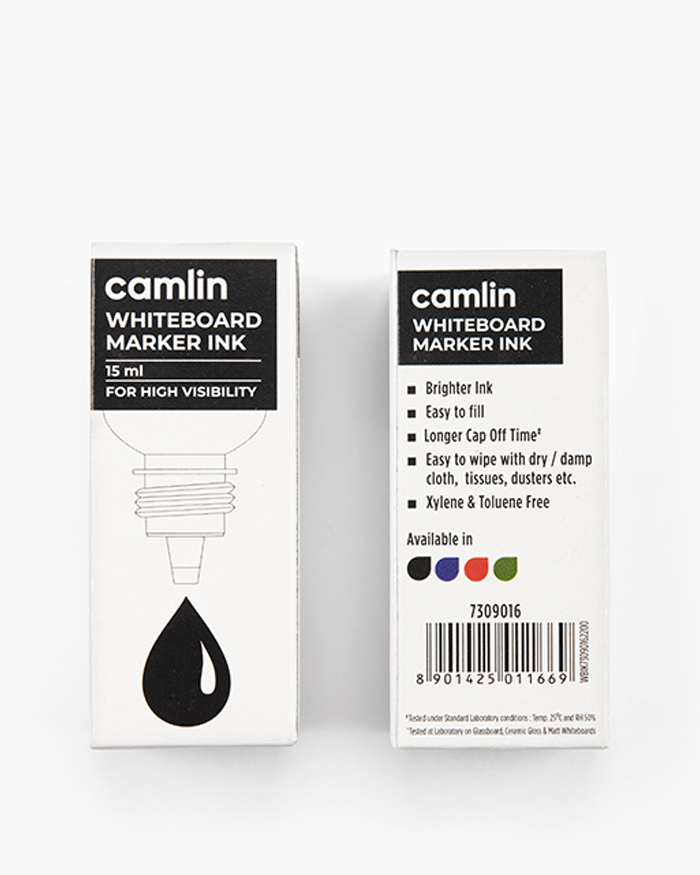 Camlin Whiteboard Marker Ink Individual bottle of 15 ml in Black shade