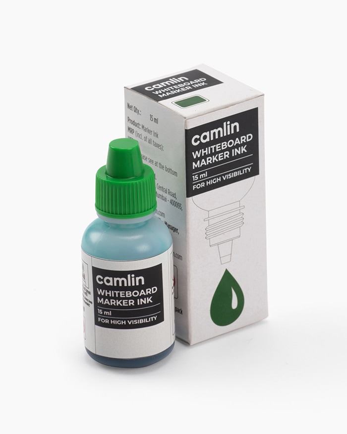 Camlin Whiteboard Marker Ink Individual bottle of 15 ml in Green shade