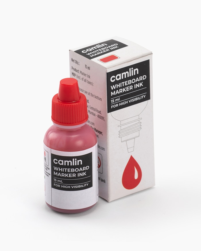 Camlin Whiteboard Marker Ink Individual bottle of 15 ml in Red shade