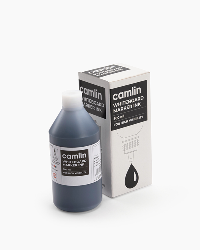 Camlin Whiteboard Marker Ink Individual bottle of 500 ml in Black shade