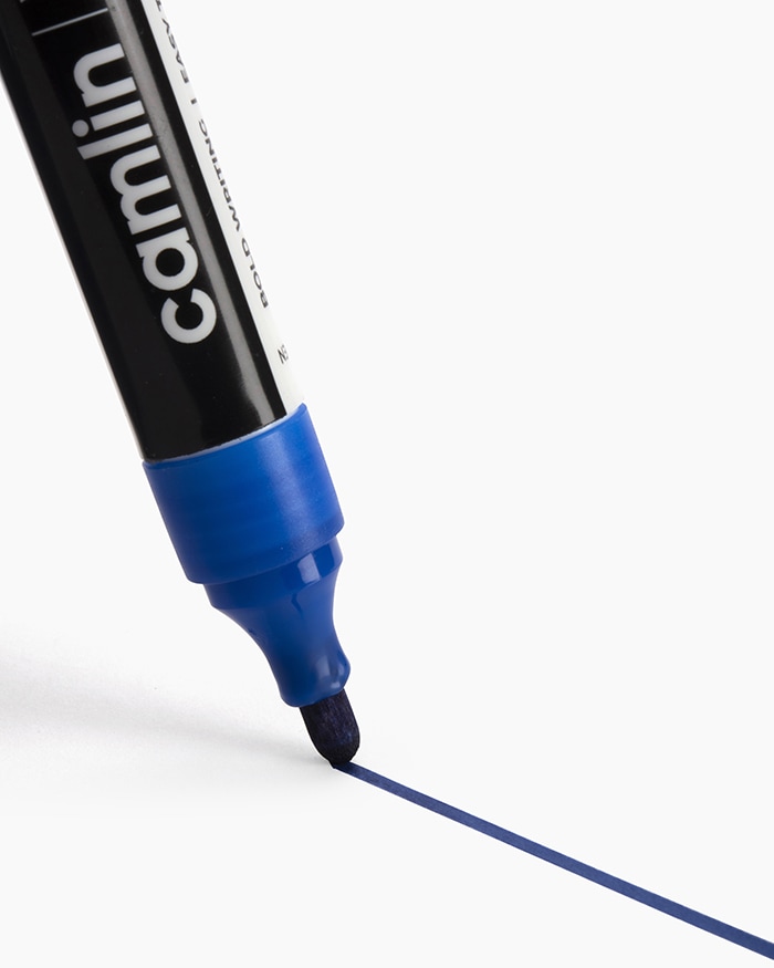 Camlin Bold-E Whiteboard Markers Carton of 10 markers in Blue shade