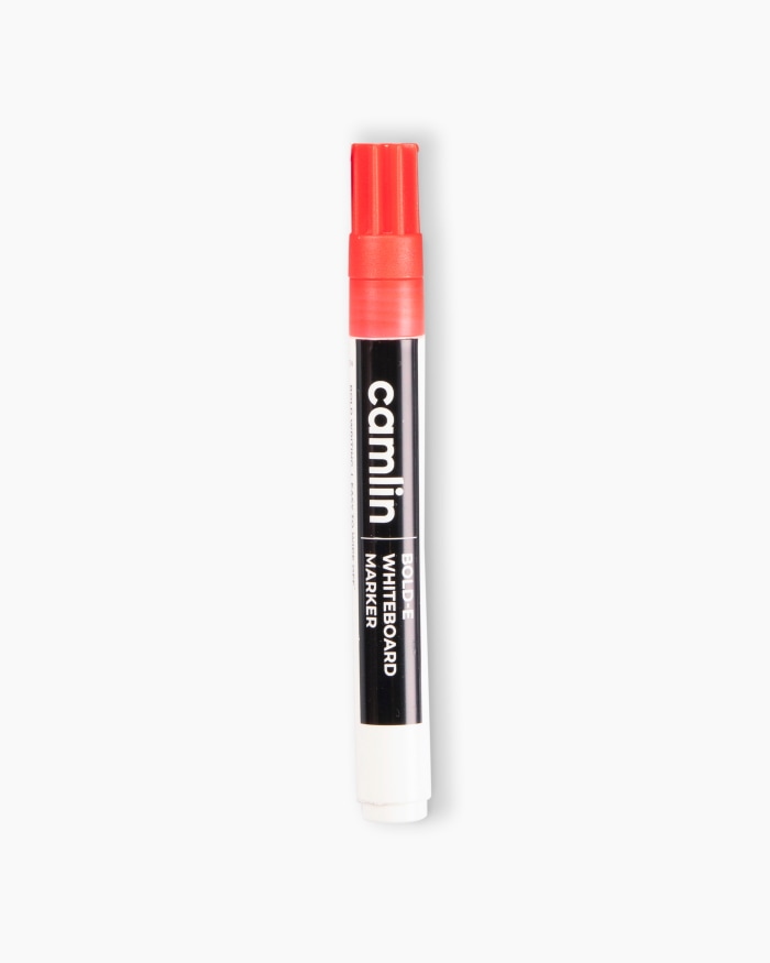Camlin Bold-E Whiteboard Markers Carton of 10 markers in Red shade