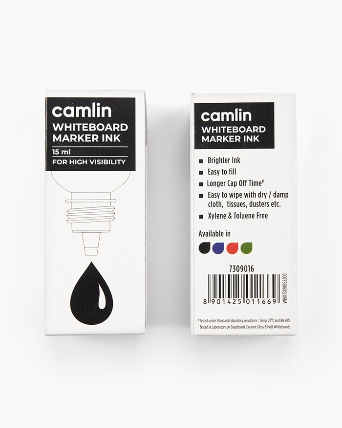 Camlin Whiteboard Marker Ink Individual bottle of 15 ml in Black shade