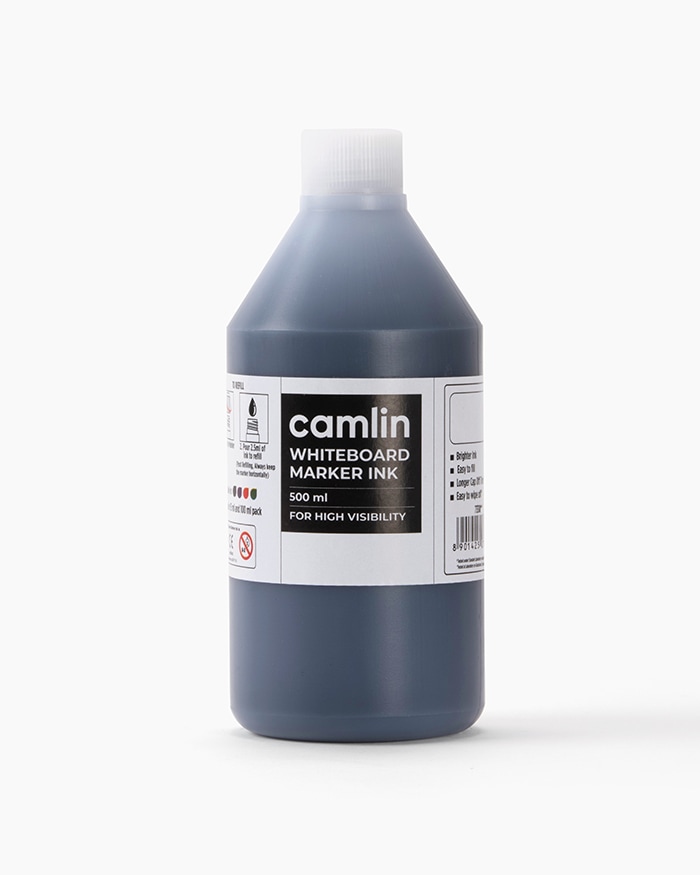 Camlin Whiteboard Marker Ink Individual bottle of 500 ml in Black shade