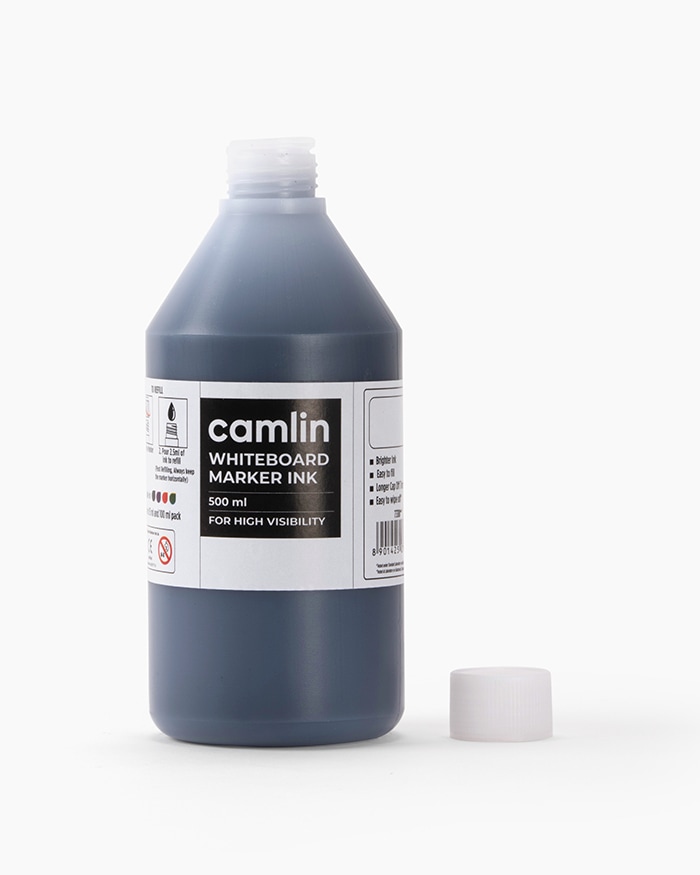 Camlin Whiteboard Marker Ink Individual bottle of 500 ml in Black shade